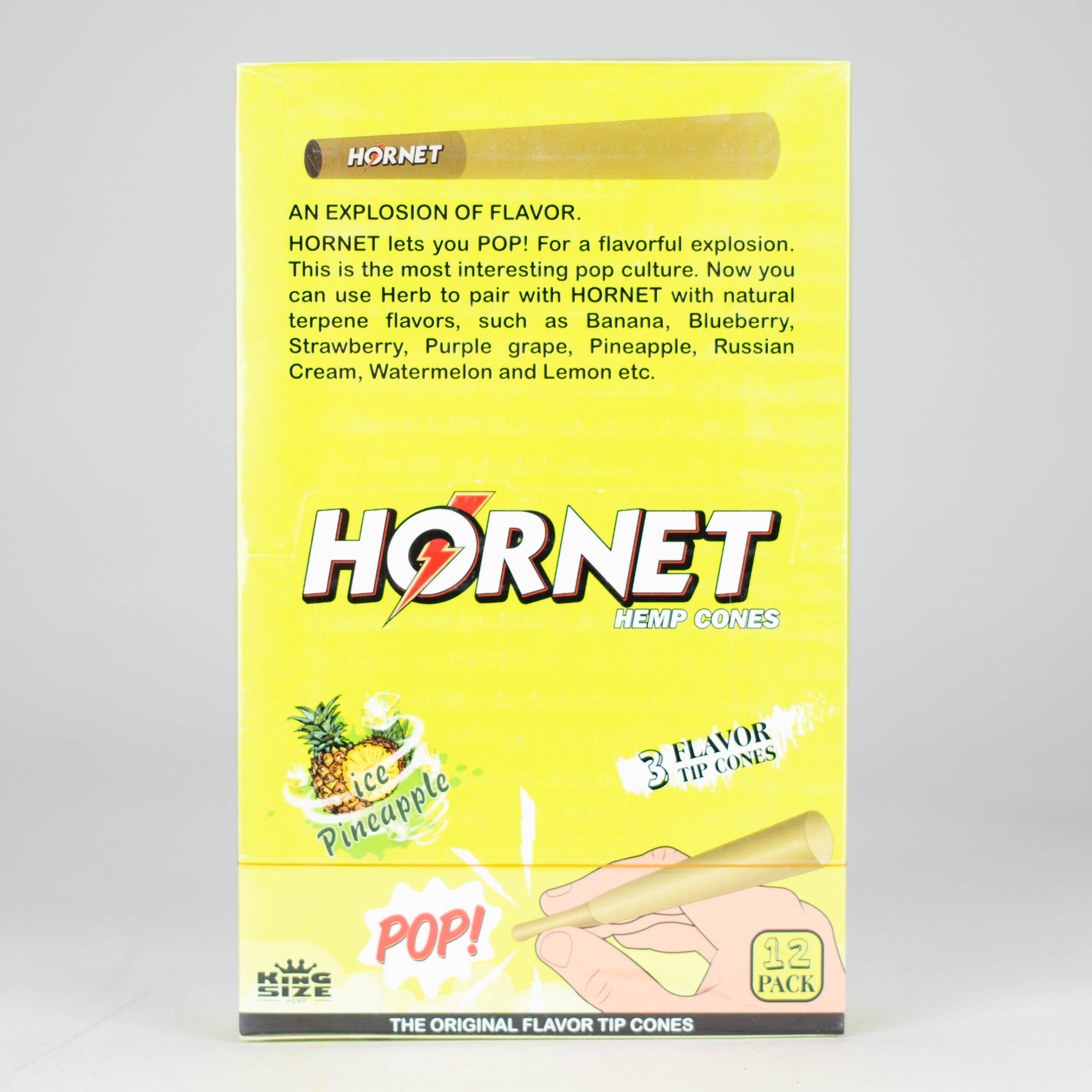 Hornet | King size (110mm) Flavor flavor Burst beads tip cones Box of 12_9