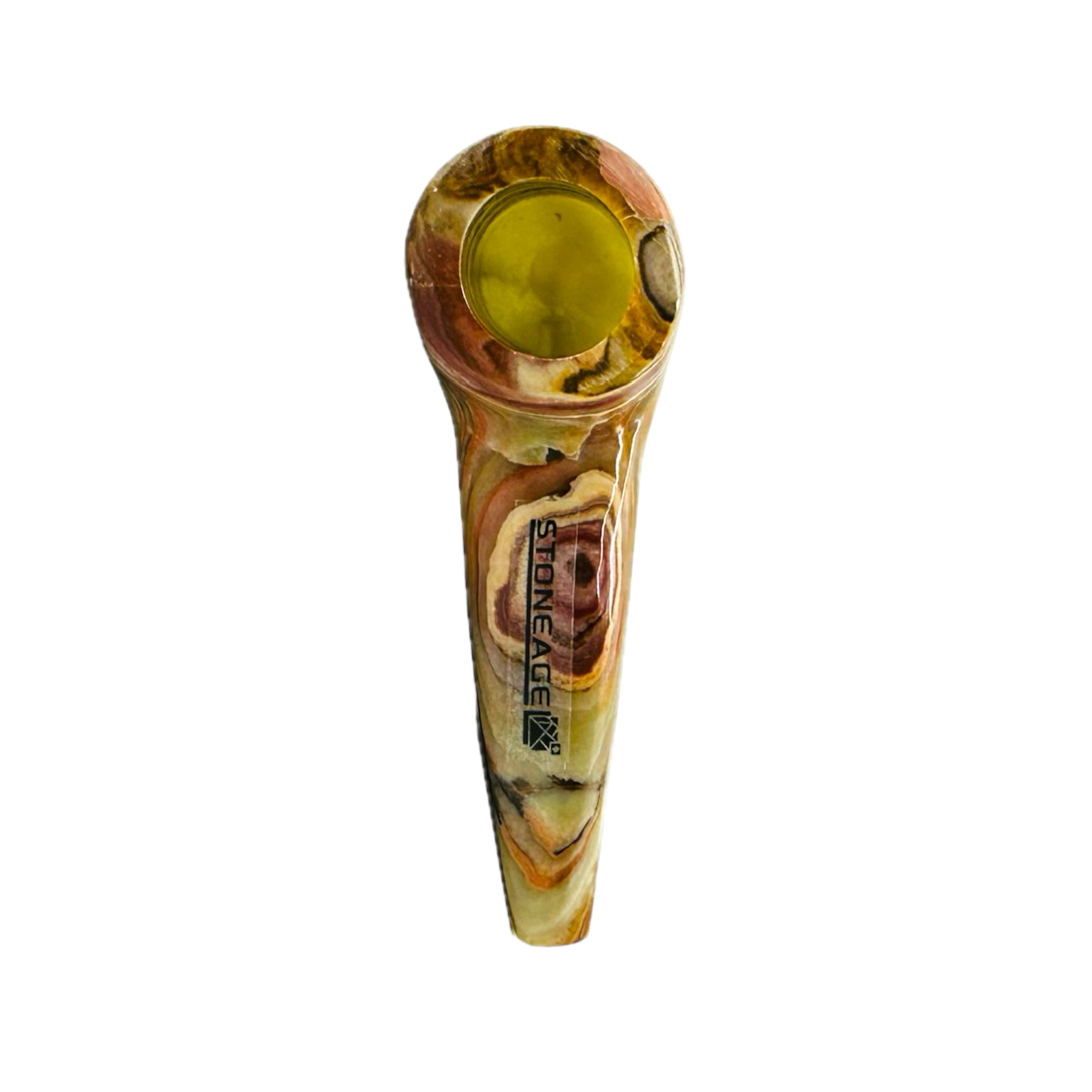 StoneAge | 4" Handmade Tobacco Smoking Pipe – Model: Curve, Includes Gift Box