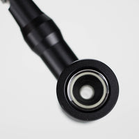 6" Pipe -Aluminum+Glass, Black Color Hammer Shape [YD1700]_2