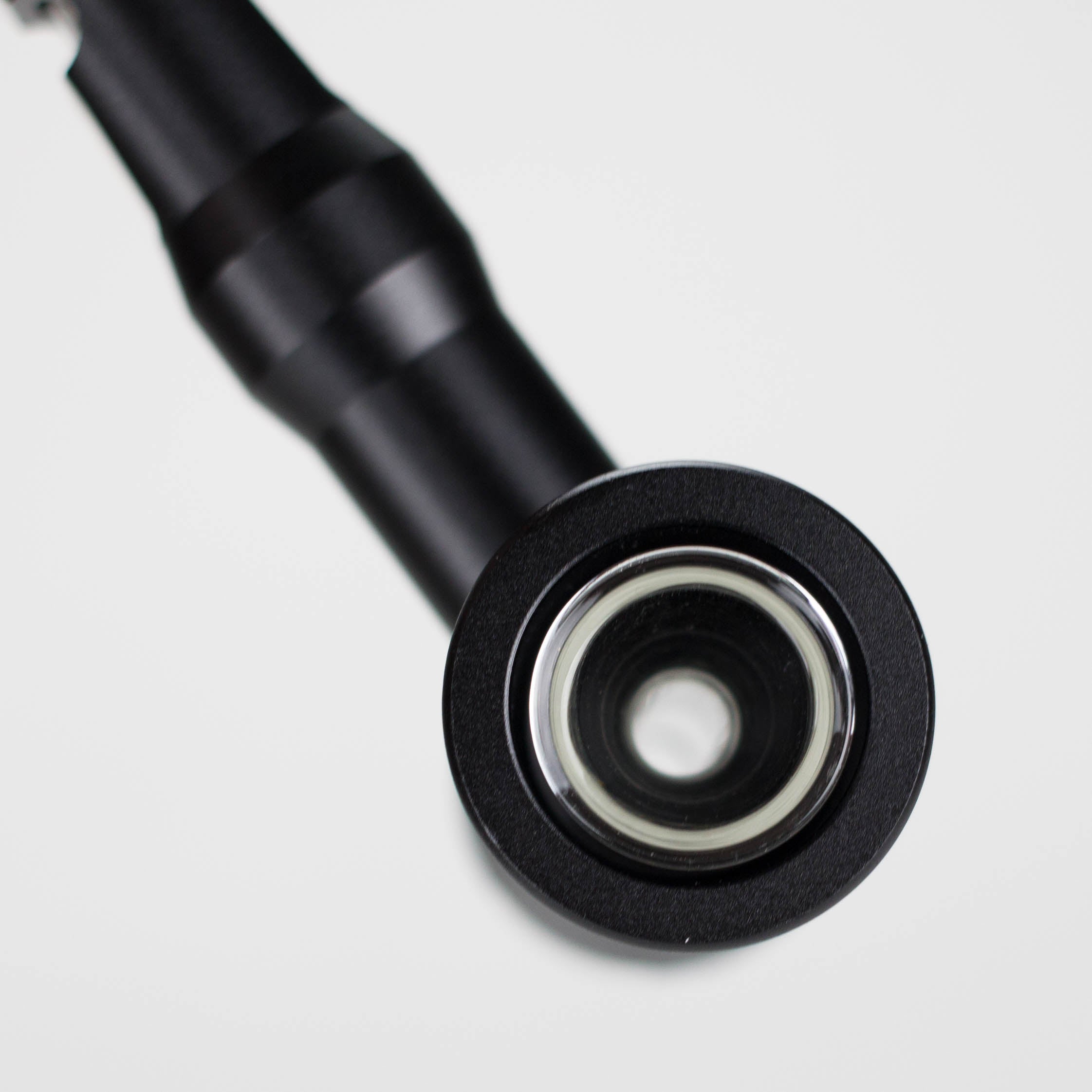 6" Pipe -Aluminum+Glass, Black Color Hammer Shape [YD1700]_2