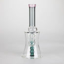 8" Assorted color tube glass bong with caterpilar diffuser_3