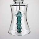 8" Assorted color tube glass bong with caterpilar diffuser_4