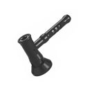 6" Pipe -Aluminum+Glass, Black Color Hammer Shape [YD1700]_1